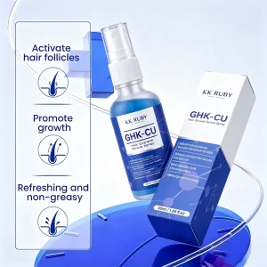 Copper Peptide Strengthening Scalp Care Hair Repair Nourishing Spray GHK Cu Hair Growth Serum Spray for Women Men