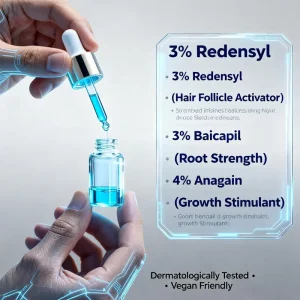 Copper Tripeptides Apigenin Saw Palmetto Hair Regrowth Serum Kit Treatment Caffeine Biotin for Fast Repair Growth