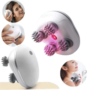 Cordless Electric Mini Scalp Massager Health Care Relax Shoulder Neck Deep Tissue Head Scalp Massage Kneading Vibrating Device