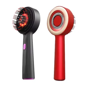 Cordless Electric Red Light Laser Comb Scalp Massager and Hair Oil Applicator Device for Hair Growth