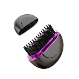 Cordless Hair Straightener Brush with Negative Ion Mini Portable Hair Straightener Comb for Travel Hot Brush Hair Straightener