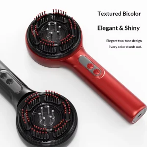 Cordless Head Massage Brush Liquid Infusion Scalp Massager with Red Blue Light Therapy Rechargeable Hair Care Device