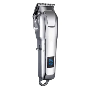 Cordless Wireless Hair Clipper with Silvery Blade for Men