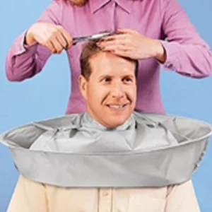 Creative Diy Apron Hair Cutting Cloak Coat Salon Barber Stylist Cape Umbrella Haircut Cloak Hairdressing Home Cleaning Protector