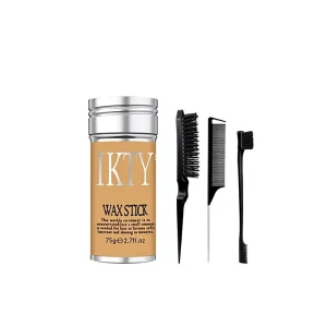 Cross border Hair Wax Stick Comb Set English Standard Moisturizing Styling Anti frizz Pomade Short Hair Finishing