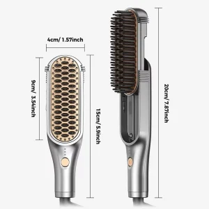 Cross border Scalable Multifunctional Straight Hair Comb Curly Dual use Convenient Lazy Styling Tool Household Hair Straightener
