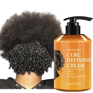 Cruling Curling Cream & Gel Strong Hold Moisturizing Fluffy Elastic Styling for Curly Hair Delicate and Soft