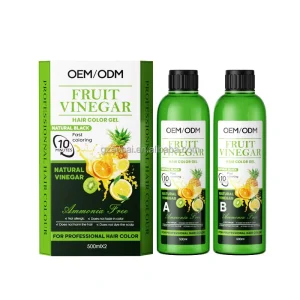 Crystal Black Hair Color Gel Natural Ingredients Long Lasting Private Label Factory Supplier Dye Hair Gel