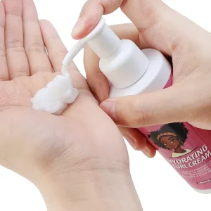 Curl Hair Cream Defines Fight Frizz Adds Shine Hydrates Curly Cream for Curly Coils Wave Hair