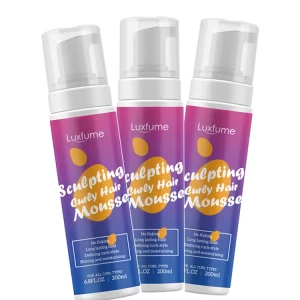 Curling Mousse Curl Defining Shine Frizz Control Foam Wrap Lotion Setting Mousse for Curly Hair Wig