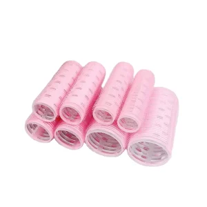 Curls Retainer Hair Styling Device Lazy Air Bangs Self-adhesive Fluffy Plastic Hair Rollers Clips Hollow Curls Pink Black Color