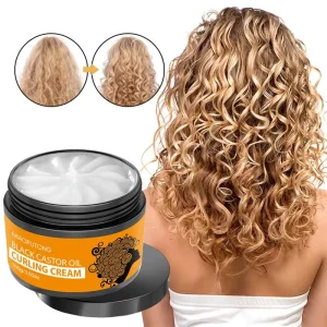 Curly Hair Strong Herbal Elastic Styling Cream Moisturizing Fluffy Deep Care Wash Free Cream