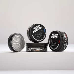 Custom 200g 200ml Hair Wax Packaging Private Label Hair Pomade Aluminum Box Custom Black Package Pomade for Men