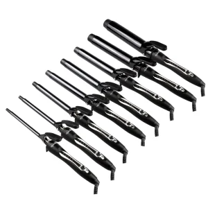 Custom 9mm 230C LED Temperature PTC Hair Curling Wand and Iron with 100 240V for Commercial Use