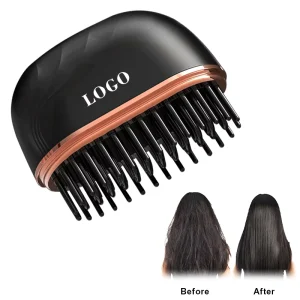 Custom Auto Shut Off Function Professional Hair Brush 2000mAh Rechargeable Hair Straightener Comb ABS Lightweight Hair Curler