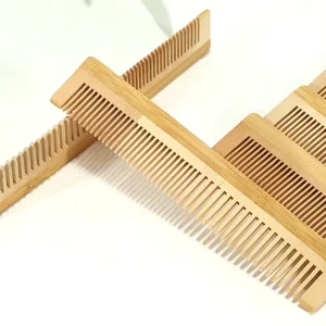 Custom Bamboo Hair Comb Hotel Eco Friendly with Customize logo OEM Packaging