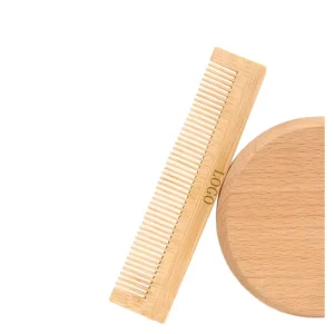 Custom Biodegradable Bamboo Hair Comb Natural Wooden Hair Brush with Antistatic Feature for Travel or Hotel Supplies