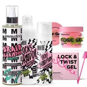 Custom Braiding Gel Rinse Free Hair Spray Dry Shampoo Anti Itch Scalp Oil Foaming Mousse Braid Oil Spray Edge Control Set