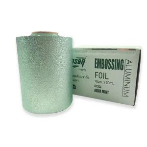 Custom Color Patterned Hair Foil Roll 12cm X 50m Printed Professional Hair Foil Roll for Hair Balayage