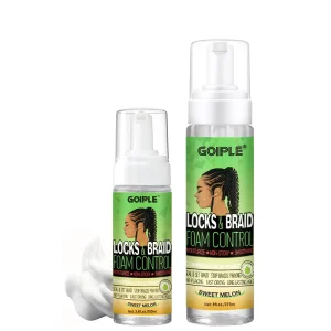 Custom Control Frizz Braid Mousse for Hair Neatbraid Cornrow Loc n Twist Dreadlock High Shine Molding and Conditioning Edge Foam