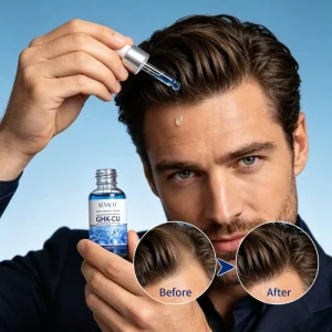 Custom Copper Peptide GHK Cu Hair Growth Serum Anti Hair Loss Scalp Essence Fast Regrowth Treatment 30ml