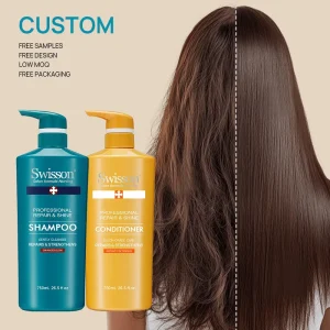 Custom Damage Repair Hair Shampoo and Conditioner Set Avocado Butter Keratin Hair Care Shampoo for Anti Breakage Smoothing