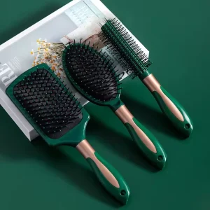 Custom Detangling Hair Brush Set Fashion Portable Plastic Handle Antistatic Massage Air Cushion Comb Salon Home Wide