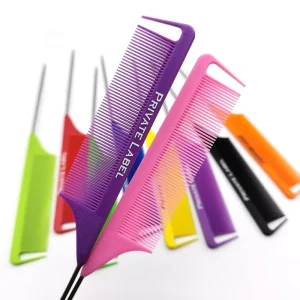 Custom Edges Comb Edge Packaging Baby Brush Styling Carbon Control Bulk Wooden Hair Brush With Logo