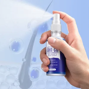 Custom Formula Copper Peptide Scalp Conditioning Non Greasy Spray GHK Cu Hair Growth Serum Spray for Daily Care