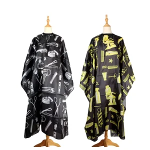Custom Hair Cutting Barber Cape Polyester Hairdressing Cape Hairstylist Apron for Salon
