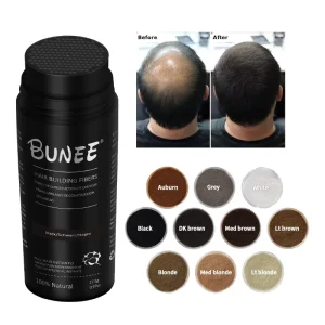 Custom Hair Fibers Powder Thinning Completely Conceals Hair Loss Women & Men 15s Thickener Fine Hair Building Powder