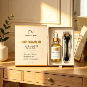 Custom Hair Growth Oil Set with Scalp Massager 16 Natural Oils Biotin Stop Hair Loss Activate Follicles Regrowth Treatment