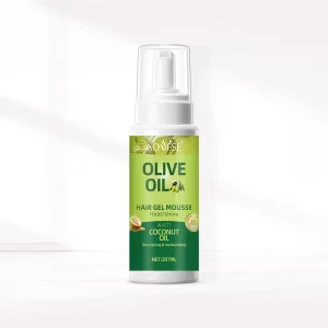 Custom Hair Wax Strong Hold Organic Olive Oil Hair Foaming Mousse Styling Gel for Natural Hair