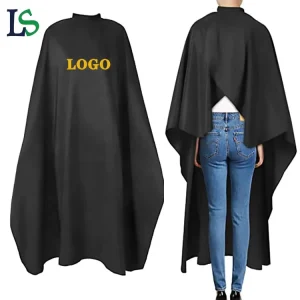 Custom Hairdressing Gown Hair Cutting With Design Waterproof Barber Salon Capes With Snaps Customize logo