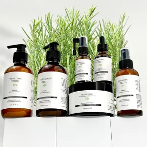 Custom Herbal Rosemary Anti Dandruff Hair Loss Growth Natural Biotin Sulfate Free Shampoo and Conditioner Care Set Private Label