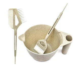 Custom Home Hair Coloring Bristles Parting Comb Large Mixing Bowl With Anti Slip Base Hair Dye Bowl and Brush Set Tool Kit