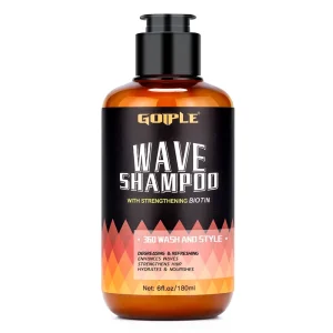 Custom Label 360 Waves Wave Shampoo for Men Deeply Cleansing Hair Growth Shampoo Strengthening Hair Waves for Men