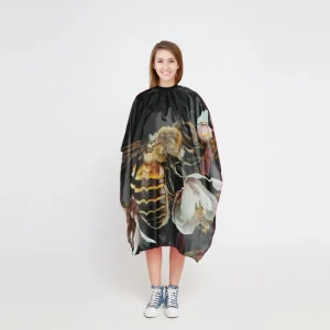 Custom Logo Beauty Barber Hairdressing Cape Polyester Pongee Comfortable