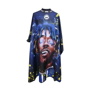 Custom Logo Black Hair Salon Shawl Waterproof Barber Capes High Quality Hair Cutting Cape for Adults