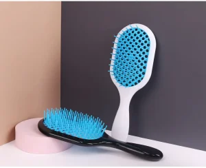 Custom Logo Detangle Hairbrush with PP Hollow Honeycomb Mesh for Wet Paddle Shower Vent Brush Bristle Material