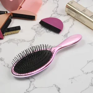 Custom Logo Electroplating Cushion Brush Original Detangler HairBrush Wet Hair Brush Through Tangles for All Hair Types