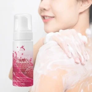 Custom Logo Feminine Foaming Wash Yoni Cleanser Female Vagina Cleansing Care Deodorant Mousse Intimate Wash Care