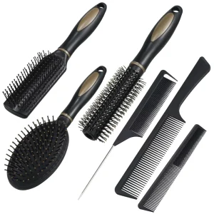 Custom Logo Hairbrush Dry Brush Detangling Hair Brush Hair Styling Tool for Scalp Massage Bristle Hair Extensions Brush