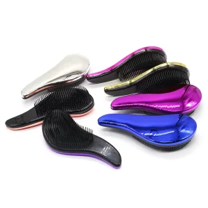 Custom Logo Hairdressing Hair Extension ABS Anti Static Air Smooth Detangler Hair Brush Detangling Hair Brush