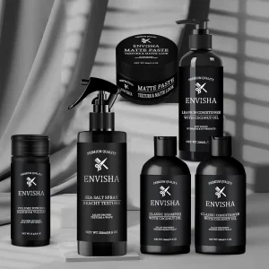 Custom Logo Men Hair Styling Products Shampoo and Conditioner Hair Care Set