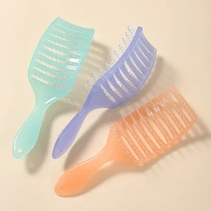 Custom Logo Mini Egg Shaped Massage Hair Brush Portable Salon Hairdressing Comb Heat Resistant for Wet Detangling for Women