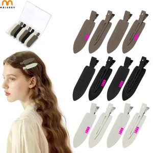 Custom Logo No Bend Crease Hair Clips Makeup for Hairdressing Professional Hair Salon Skincare Hair Clips