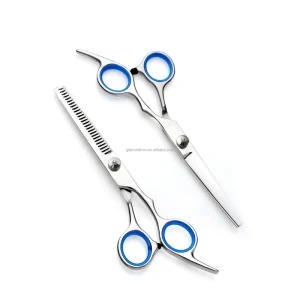 Custom Logo Professional Hair Cutting Thinning Scissors Set Stainless Steel Hairdressing Barber Shears Salon