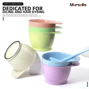 Custom Logo Reusable Durable 6 Colors Plastic Hair Dye Mixing Bowl for Salon & Barbershop