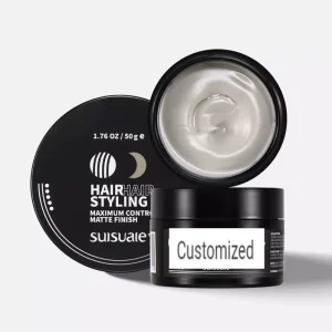 Custom Logo Strong Hold Cream Hair Styling Products Pomade Hair Wax